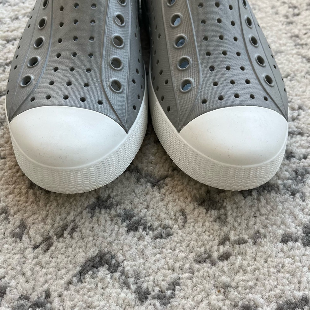 Unisex Grey Native Shoes M8/W10 - Picture 5 of 9